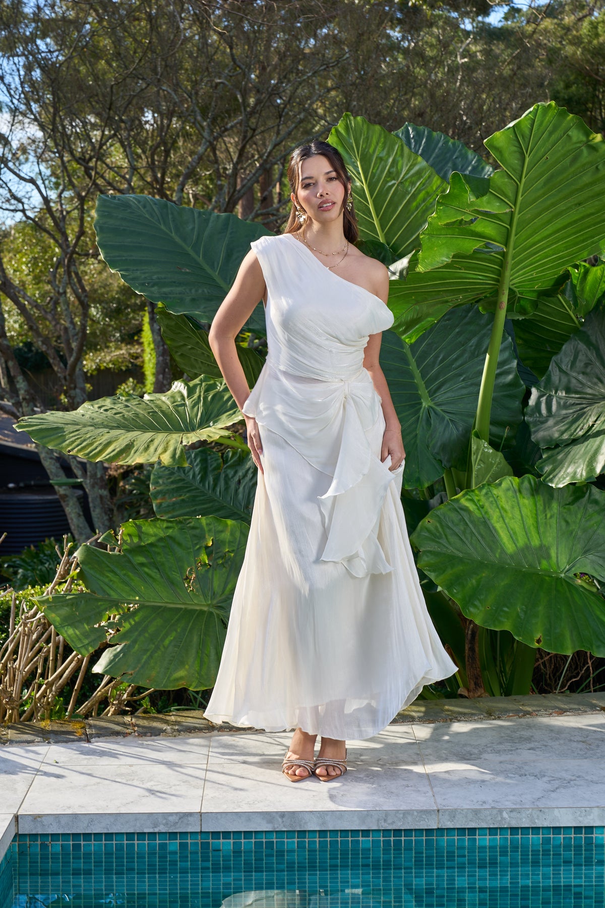Renata Shimmer Drop Shoulder Top & Maxi Skirt